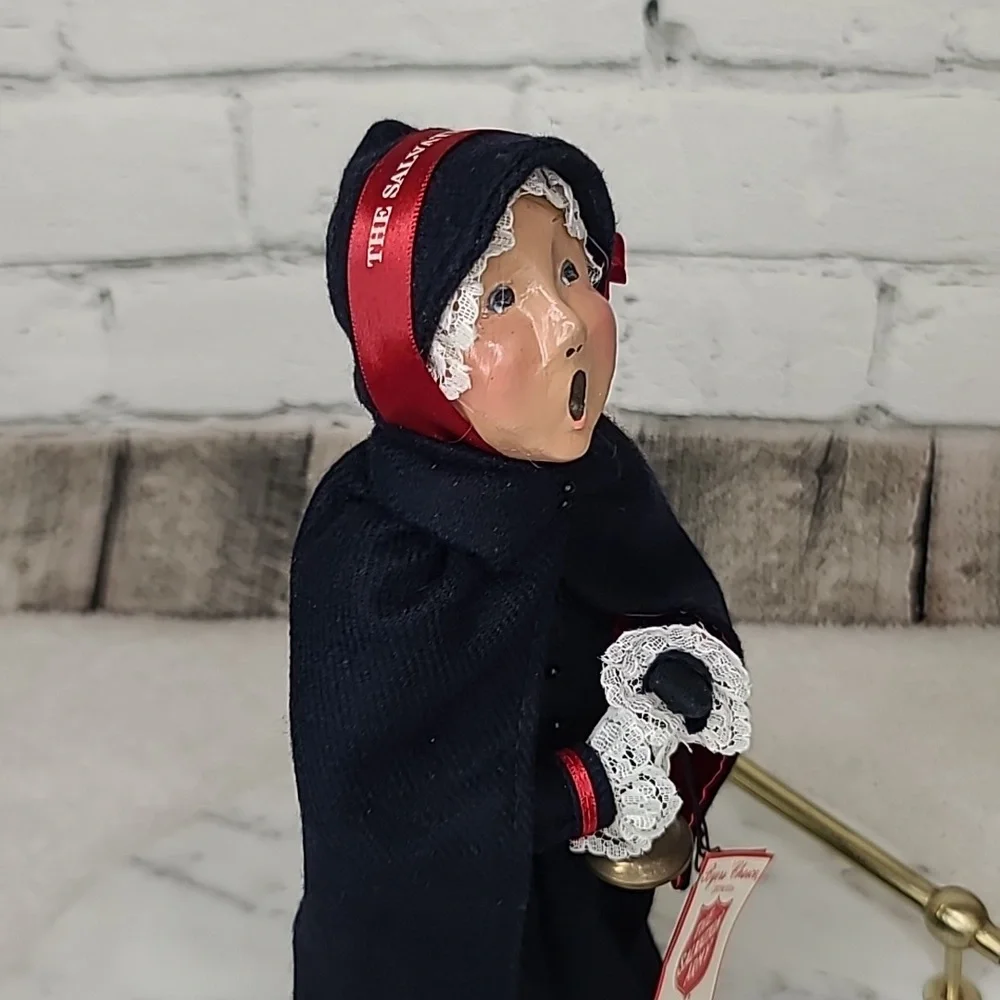 Byers' Choice Caroler Collectible 1993 Salvation Army Lassie with Bell Vintage